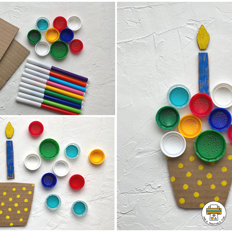 Craft Art Project for Kids Using Recycled Materials