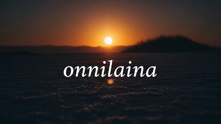 Meaning of Onnilaina