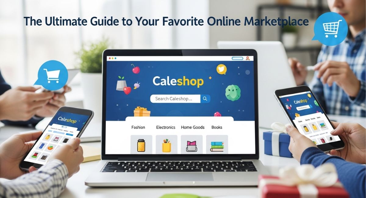 Calesshop homepage showing user-friendly interface and product categories.