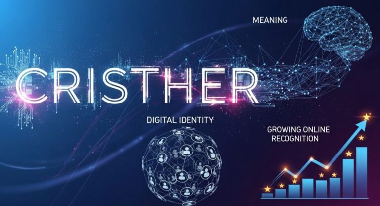 Illustration showing Cristher as a versatile online identity across social media and digital platforms.