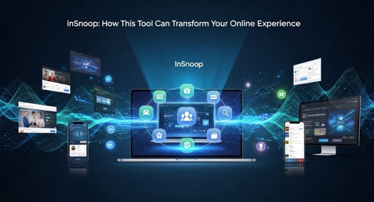 Insnoop homepage dashboard showing latest tools and digital insights