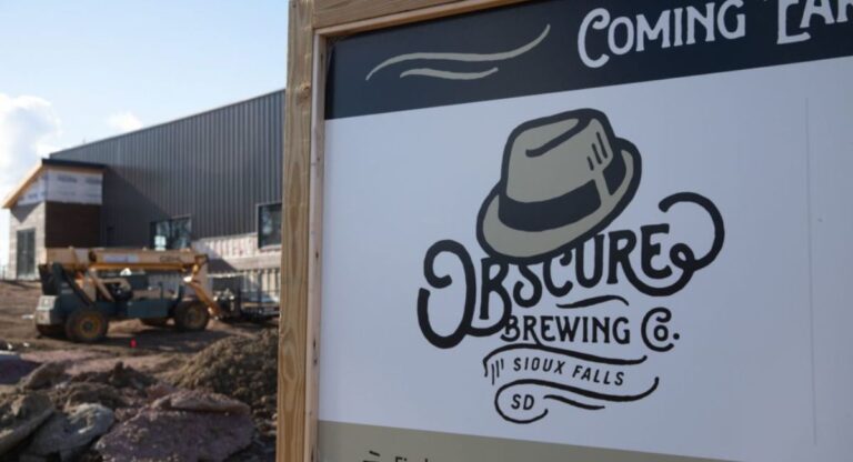 Craft beer glass served at Obscure Brewing taproom